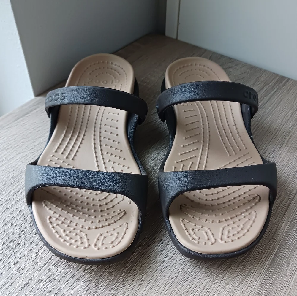 🌷 Crocs Cleo Open Toe Slide Sandal - Picture 1 of 13